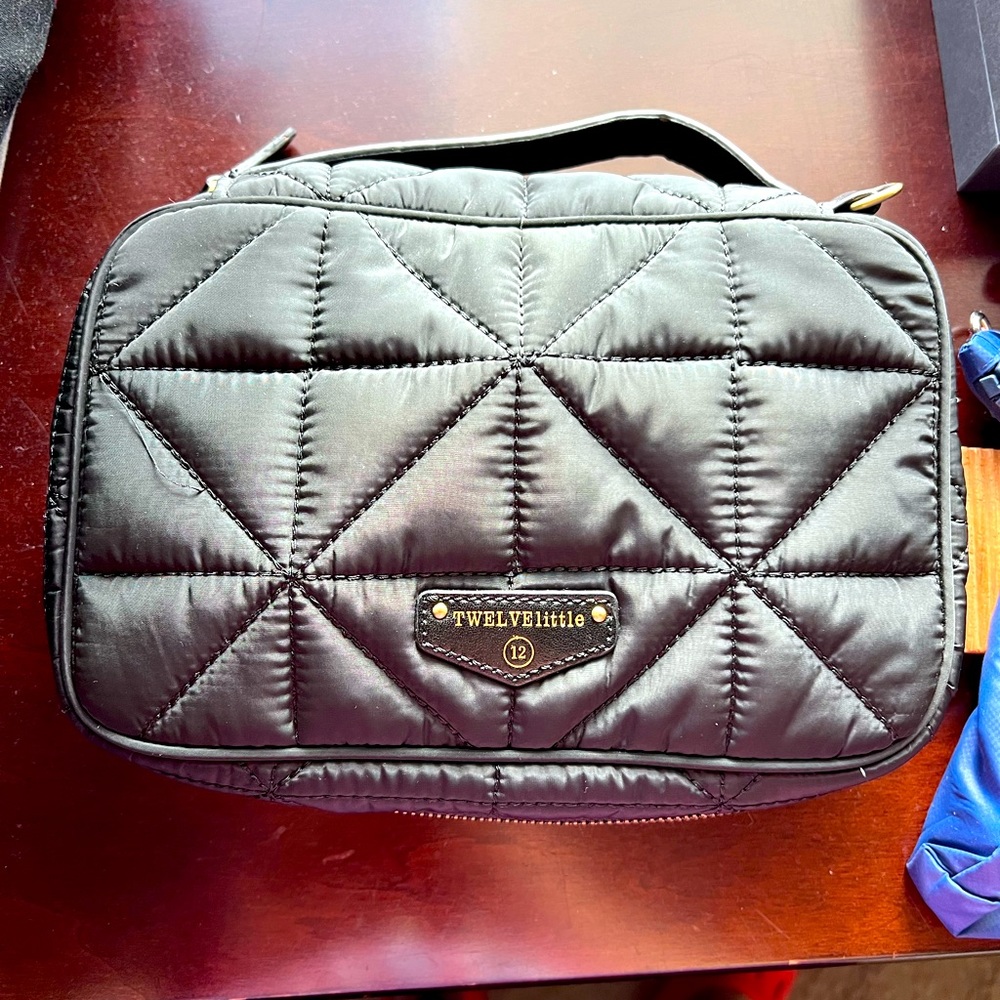 Twelvelittle diaper clutch bag, black